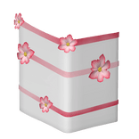 (R6) White&Pink Left flower sleeve  