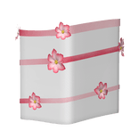 (R6) White&Pink Right flower sleeve  