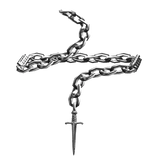 [R] Chrome Dagger Sword Arm Chain 