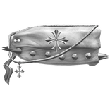 (R) Vintige Y2k Grunge Crome Arm Bandage