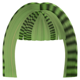 ♡ : raccoon neon green cyber goth y2k hime bangs 