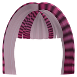 ♡ : raccoon pink scene y2k hime bangs 