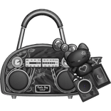 Radio Bag Scene Dark Grey Zebra