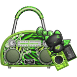 Radio Bag Scene Green Zebra