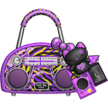 Radio Bag Scene Purple Green Zebra