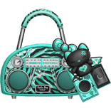 Radio Bag Scene Teal Zebra