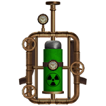 Radioactive Steampunk Back Tank