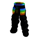 ❄ Rainbow Cartoony Baggy Pants y2k