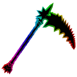 Rainbow Cartoony Glowing Scythe
