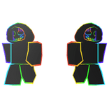 Rainbow Cartoony Minion (Front)
