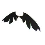 rainbow cartoony wings
