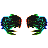 Rainbow Cartoony Wings