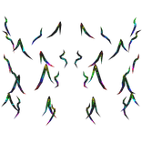 Rainbow Glitched Spiky Aura Bottom