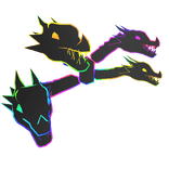 Rainbow Neon Dragon