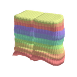 ♡ rainbow pastel leg warmers