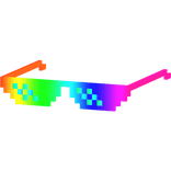 Rainbow Pixel Deal With It Sades