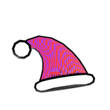 Rainbow Santa Hat