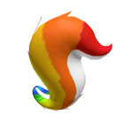 Rainbow skunk tail