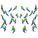 Rainbow Spiky Aura Bottom