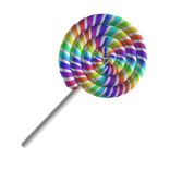 Rainbow Swirl Lollipop