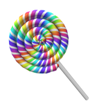 Rainbow Swirl Lollipop (Back)