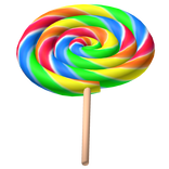 Rainbow Swirl Lollipop
