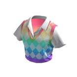 ✨ Rainbow Vest and School Shirt Academia