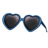 Raised Cute Heart Shades