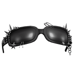 Raised Spikey Y2k Glasses (Black)