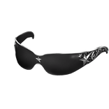 Raised Y2K Silver Star Shades