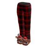 Randolph Reindeer Christmas Santa Pajamas Slippers