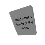 read what's inside of the book meme troll text