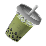 Realistic Matcha Green Bubble Tea
