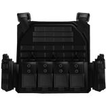 Realistic Tactical Ops Vest Black Camo Military