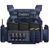 Realistic Tactical Ops Vest Blue Camo Military