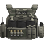 Realistic Tactical Ops Vest Green Camo Military