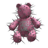 🌸Realistic Y2K Pink "Dont Hug Me" Spiky Bear🌸