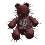 🧰Realistic Y2K Red "Dont Hug Me" Spiky Bear🧰