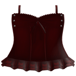 red 3.0 dress with studs gothic