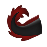 Red and Black Axolotl Tail