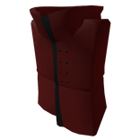 Red and Black High Collar Coat