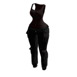 Red and Black Outfit