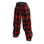 Red & Black Plaid Pajama Sweatpants