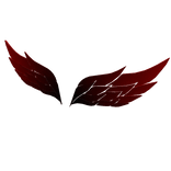 Red And Black Y2K Wings