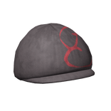 Red and Brown Graphic Visor Beanie