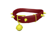Red & Gold Spiked Cat Collar [1.0]
