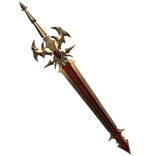 red and gold sword