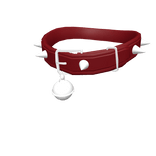 Red & Silver Spiked Cat Collar [1.0]
