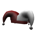 Red and White Jester Hat
