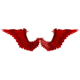 Red Angel Wings